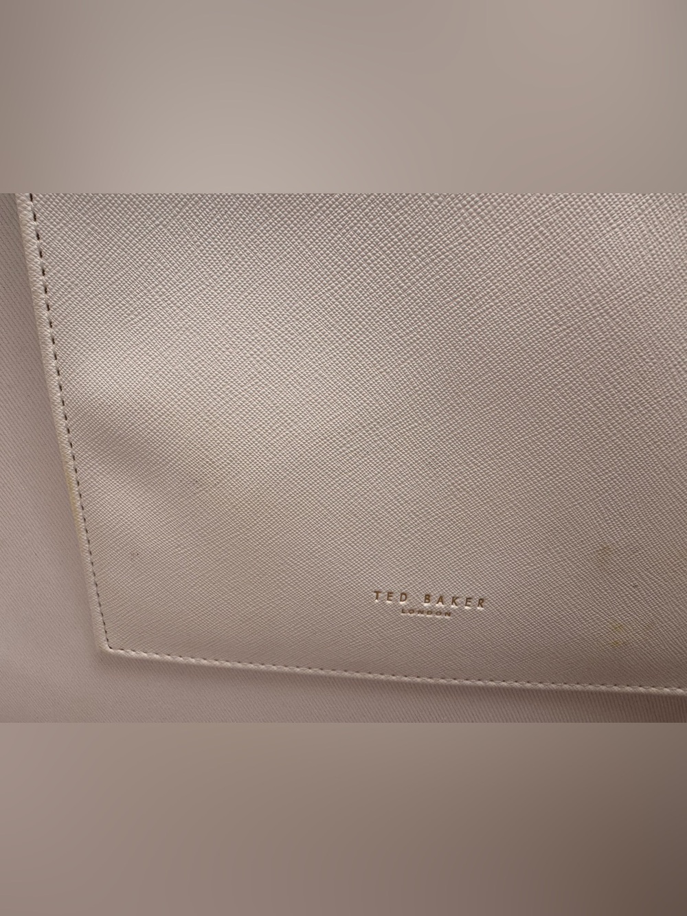 Ted Baker White Tote with Blue Scenic Print - Picture 6 of 7